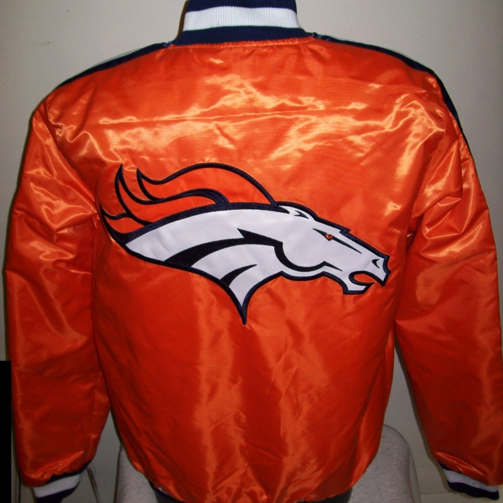 DENVER BRONCOS Starter Snap Down Jacket    4X  5X